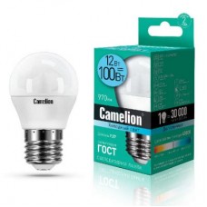 Лампа светодиодная LED12-G45/845/E27 12Вт 220В Camelion 13696