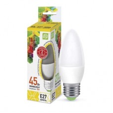 Лампа светодиодная LED-свеча-standard 5Вт свеча 3000К тепл. бел. E27 450лм 160-260В ASD 4690612003900