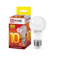 Лампа светодиодная LED-A60-VC 10Вт 230В E27 3000К 900Лм IN HOME 4690612020204