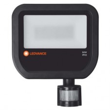 Прожектор светодиодный FLOODLIGHT SENSOR ДО 50Вт FLOOD 3000К 5000Лм IP65 c датчиком черн. LEDVANCE 4058075143579