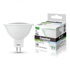 Лампа светодиодная LED5-MR16/845/GU5.3 5Вт 4500К бел. GU5.3 385лм 12В Camelion 12026