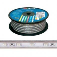 Лента светодиодная герметичная гибкая ULS-5050-60LED/m-16mm-IP67-220V-14.4W/m-50M-RGB в силикон. трубке IP67 угол излучения 120град. 14.4Вт/м (уп.50м) Uniel 10803