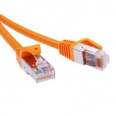 Патч-корд экранированный CAT6A F/UTP 4х2 LSZH оранжевый 10м