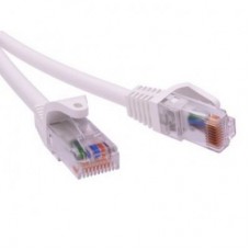 Патч-корд неэкранированный CAT5E U/UTP 4х2 LSZH белый 5м