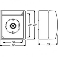 Розетка Schuko ОП Ocean 16А 250В с замком IP44 альпийский бел. ABB 2CKA002083A0832