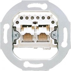 Розетка телефонная двойная Jung 3 кат UAE2X8UPO