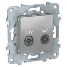 Механизм розетки R-TV/SAT UNICA NEW одиноч. алюм. SchE NU545430